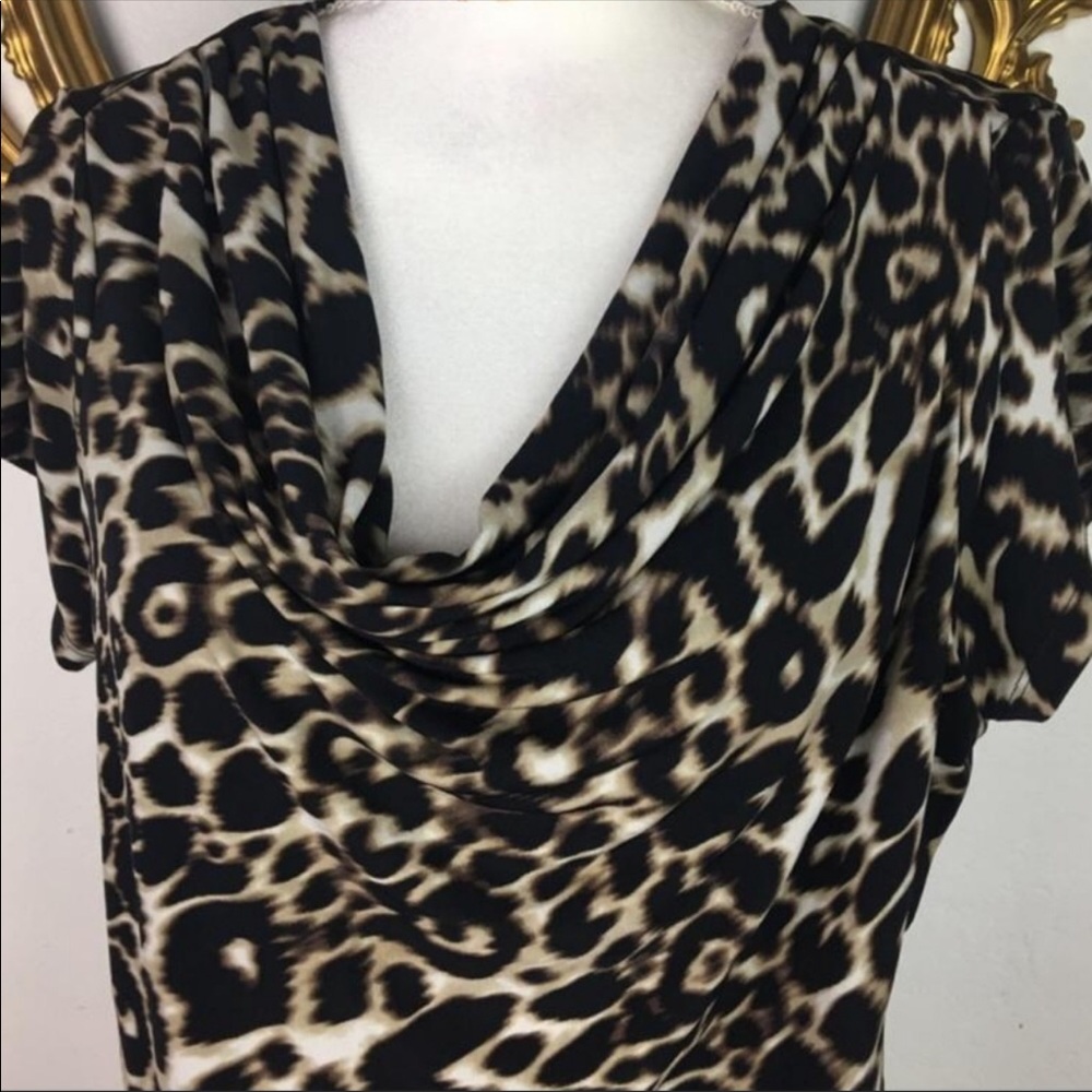 Calvin Klein leopard print blouse